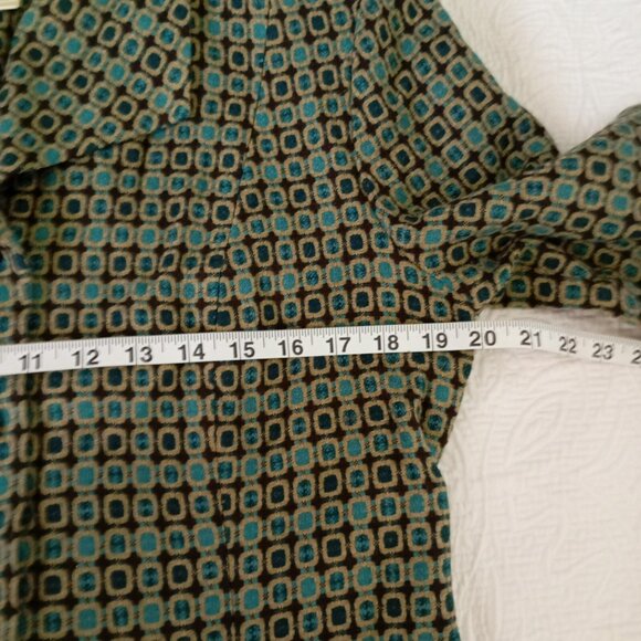 Miss Dorby Womens Geometric Print Button-Up Jacket Size 14 Made In Indonesia - Picture 9 of 11